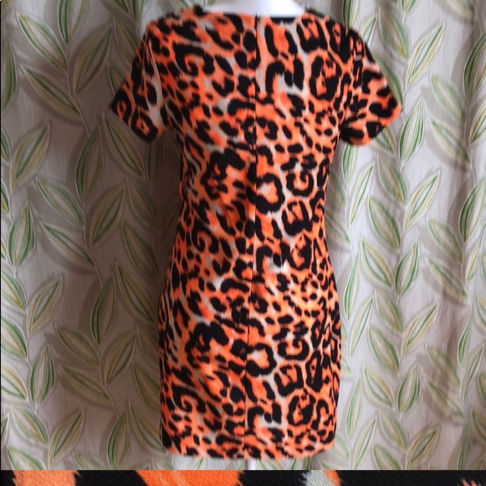 Cheetah Fashion Union Dress Orange Medium EUC
